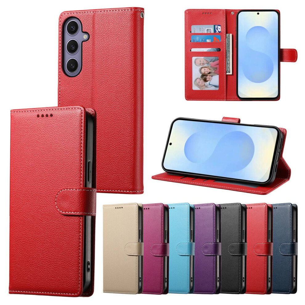 Leather Wallet Phone Case For Samsung Galaxy S25 Ultra S24 9043876514548