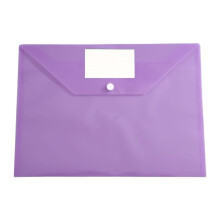 Transparent polyethylene file pouches letter size