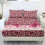Butterfly Rose Printed Twin Sheet Set with Pillowcase Pink 1