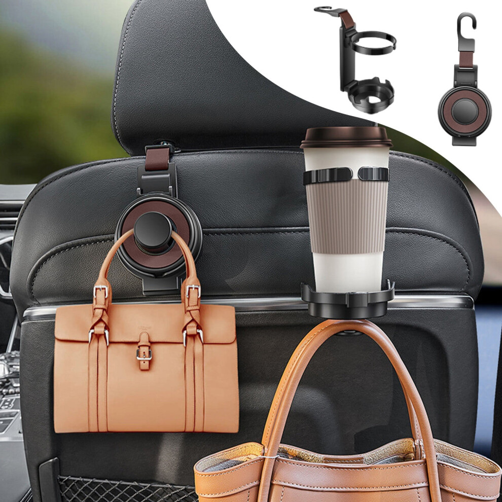 Car Headrest Hook With Cup Holder And Phone Support 971050345307
