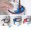 Plastic zakhouder, stoffen keukendispenser, groot formaat 2