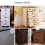 Shell-shaped antique bronze cabinet knobs 12 pcs 6