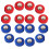 Mini shuffleboard-rulleballer 24 stk 8