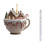 Coffee Cup Christmas Tree Ornament Snow House Design 1