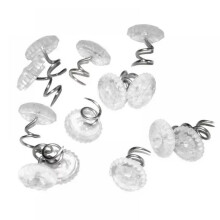 50pcs Car Headliner Pins, 0.39x0.6in Clear Plastic Fasteners for Automotive Upholstery Repair – Compatible with Most Vehicles