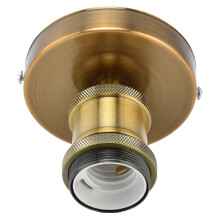 100-240V, E27 Lamp Holder Flame Retardant Fireproof E26 E27 Vintage Light Socket To Use With Accessories For Bedroom For Coffee Shop Antique Gold