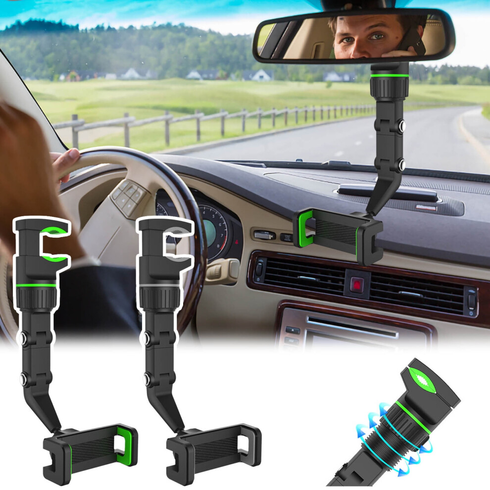 Aurorax Car Phone Holder For Rearview Mirror 360 971050706436