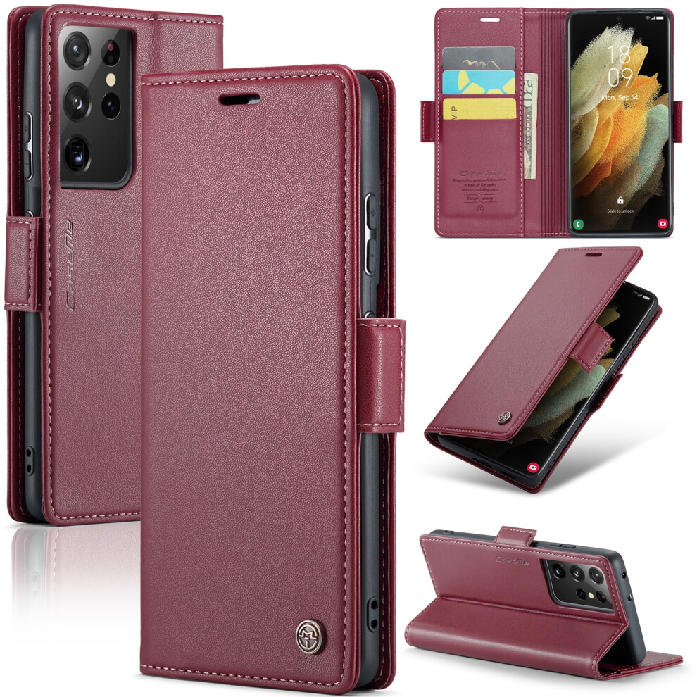 Caseme Leather Wallet Case For Samsung Galaxy S21 Ultra 5G 971050716947