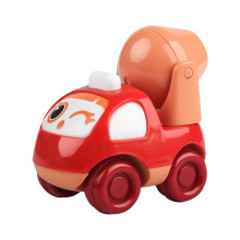 Mini Push-Pull Engineering Car Toy for Toddlers 1-3, Safe ABS, Rounded Edges, 4 Colors – Compatible with Early Learning