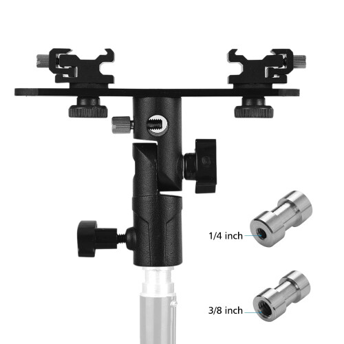 Διπλή βάση Speedlite με βραχίονα T και βάση ομπρέλας 1