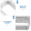 OUNONA Gutter Outlet Aluminium Alloy Silver 1 Piece 8