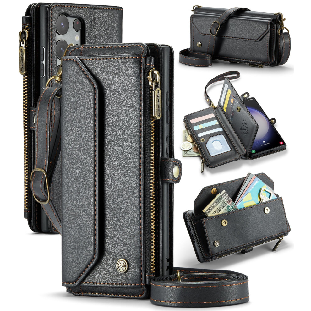 Caseme Leather Wallet Case For Samsung Galaxy S23 Ultra 971050707242