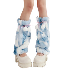 Women's Leopard Leg Warmers Plush Winter Boot Cuffs