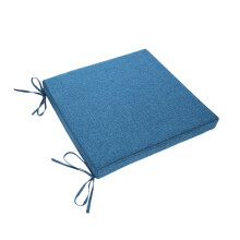 15.75 Inch Outdoor Chair Cushion Waterproof Thick Foam Seat Pad with Ties for Patio Garden Office Chair Lumbar Support Comfortable Seat Pillow
