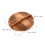 Wooden Wok Lid Solid Wood 6.5 Inches 7