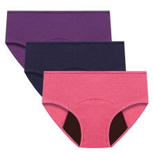 Women's Cotton Menstrual Period Underwear Leak-Proof Briefs