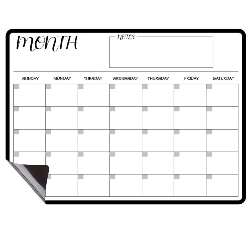 Magnetic A3 Erasable Month Planner Calendar