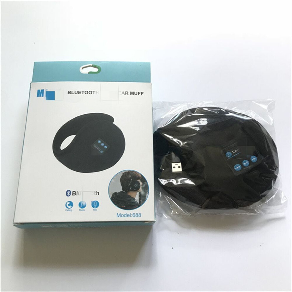 Usb Bluetooth 5.0 Warm Earmuffs Headphones 1 Pair Black 9422877582822