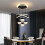 Plafoniera LED moderna nera, dimmerabile, 100x40 cm 2