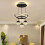 Plafoniera LED moderna nera, dimmerabile, 100x40 cm 4