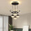 Plafoniera LED moderna nera, dimmerabile, 100x40 cm 5
