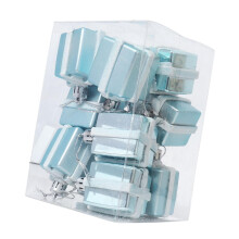 Christmas Tree Ornaments Charm Pendants Light Blue 9 pcs
