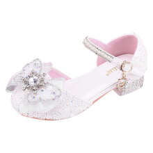 Girls' Mary Jane Dress Shoes Low Heel White Size 9.5-10