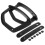 Armrest Cushion for Office Stool 2 pcs Black 40x25x5.5 cm 5