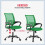 Netz-Bürostuhl, ergonomisch, höhenverstellbar, grün 7