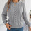 Women's Pullover Sweater Gray L 6
