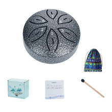 Mini Steel Tongue Drum 6-Tone with Storage Bag