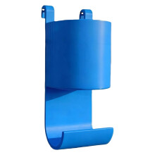 Paddle Tennis Towel Rack with Water Bottle Holder & Hooks for Court Fence – Quick Access, Stay Organized (Blue)