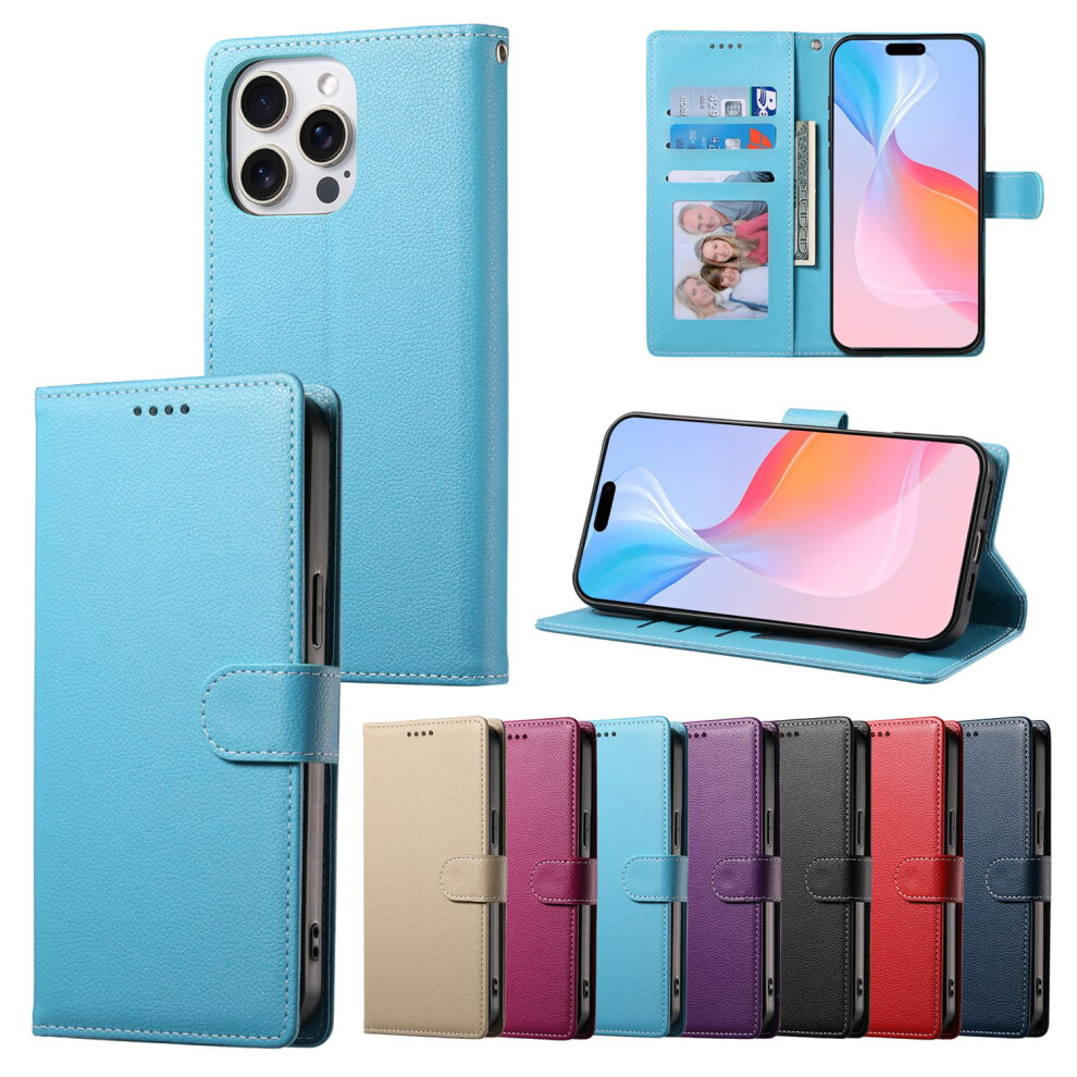 Leather Wallet Phone Case For Iphone 16 Pro Max To Iphone 9085618965638
