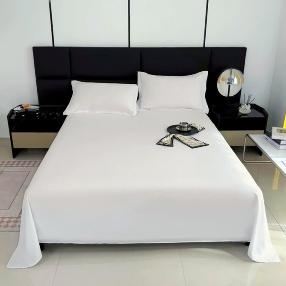 Solid Color Flat Sheet Polyester Queen Size