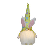 Light-Up Easter Gnome Figurine Bunny Elf Ornament Set