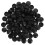 Black Round Plastic Hole Plugs 100 pcs 4