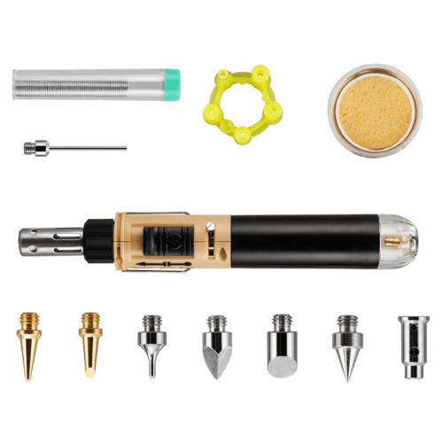 Cordless Gas Soldering Iron with Adjustable Flame