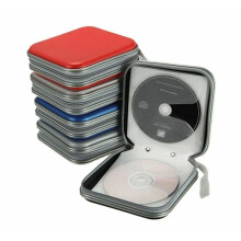 CD DVD Carry Case Disc Storage Holder CD Sleeve Wallet Holds 40 80 128 256 CD's-40 CD Case-Clear