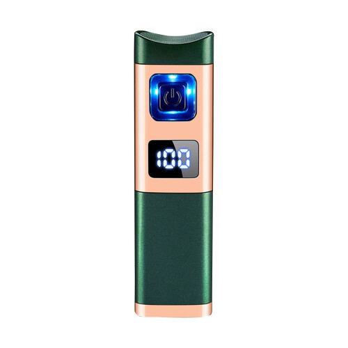 Rechargeable Refillable Torch with LED Display Windproof