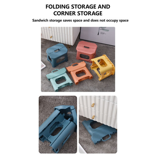 Folding Step Stool Plastic with Handle 1
