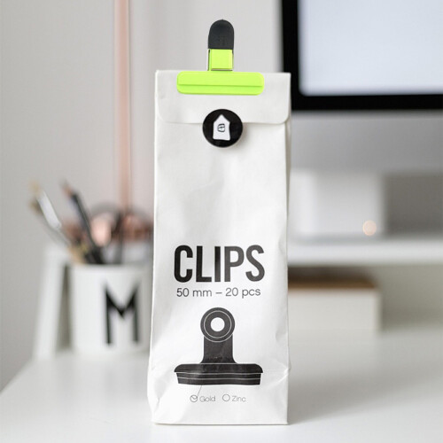 Poseklips til chip, kraftige, assorterte farger, 6-pakning 1
