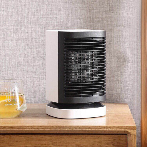 Ceramic Space Heater with Oscillating Fan Black