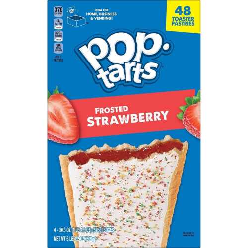 Pop-Tarts Frosted Strawberry 48-count 1