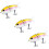 Mini glide bait multi-jointed swimbait wit1pack 6