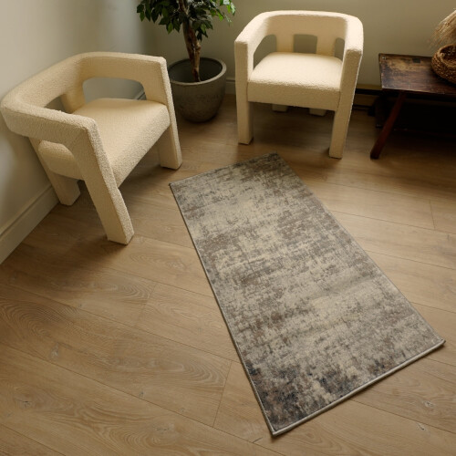 Abstract Blue Navy Indoor Runner Rug 2 ft x 10 ft 1