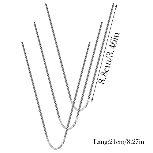 Circular Knitting Needles Stainless Steel 6/3 pcs
