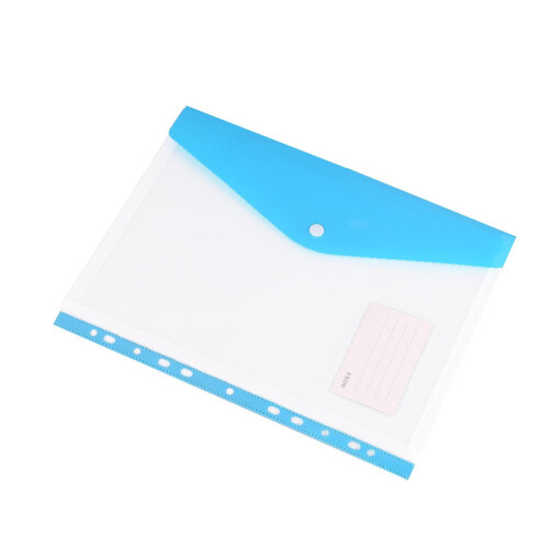 A4 11-hole expandable plastic folder with multiple pockets 2