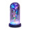 Gold Leaf Rose Glass Dome with LED Lights 1 Piece 1