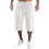 Weite Herrenhose mit Taschen, weiß, Größe M 1