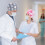 Surgical Bouffant Caps for Women6-Pack Adjustable Stretchy 7